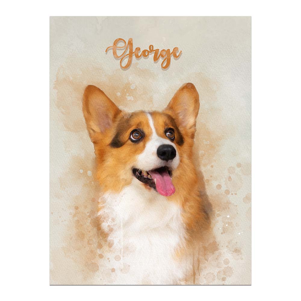 Watercolor Pet Portrait