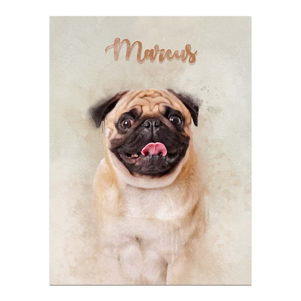 Watercolor Pet Portrait