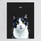 Custom Modern Cat Portrait