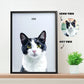 Custom Modern Cat Portrait