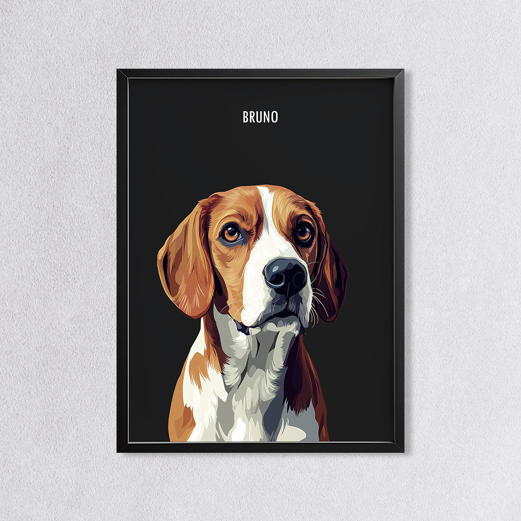 Custom Modern Dog Portrait