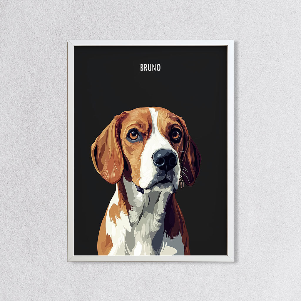 Custom Modern Dog Portrait