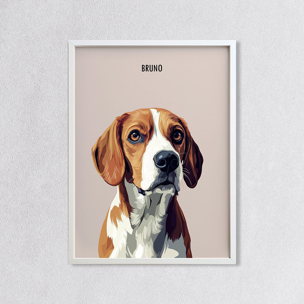 Custom Modern Dog Portrait