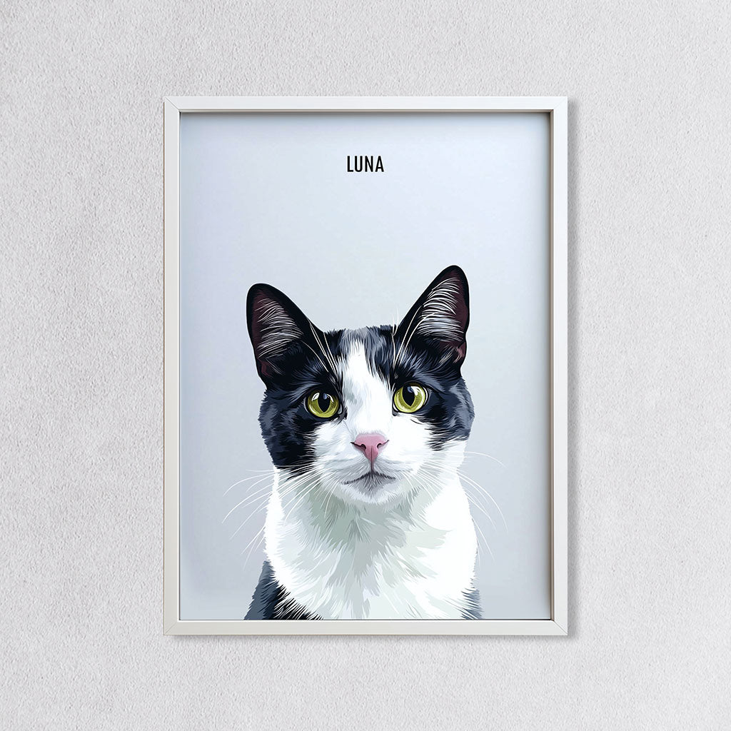 Custom Modern Cat Portrait