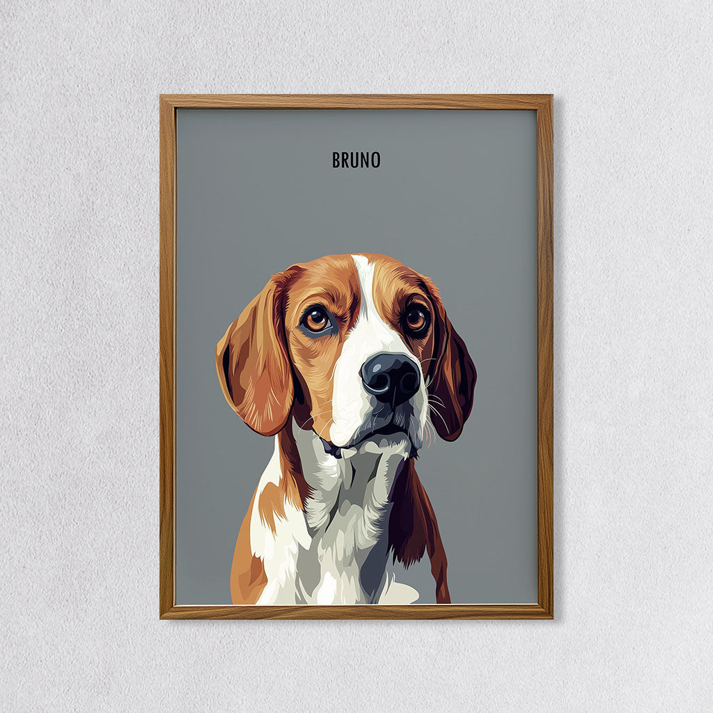 Custom Modern Dog Portrait