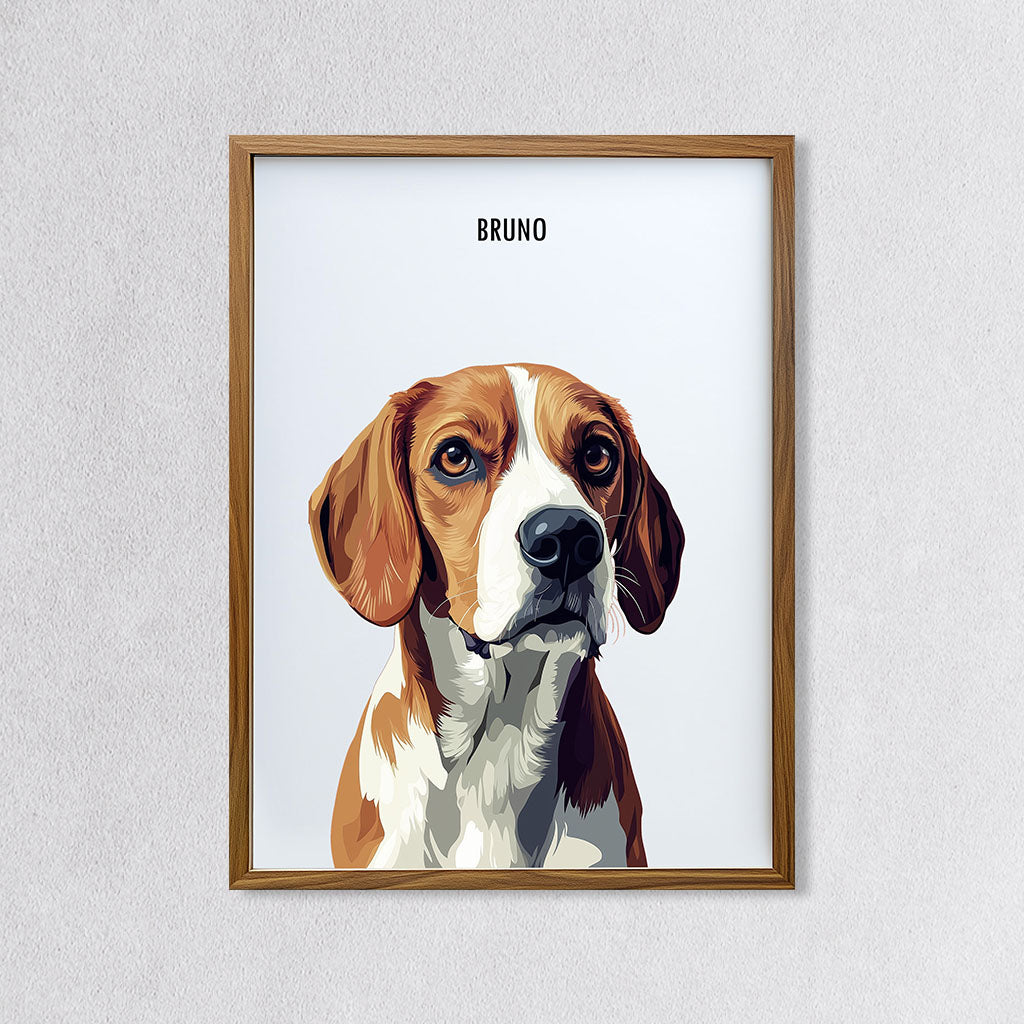 Custom Modern Dog Portrait