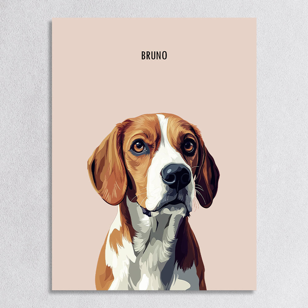 Custom Modern Dog Portrait