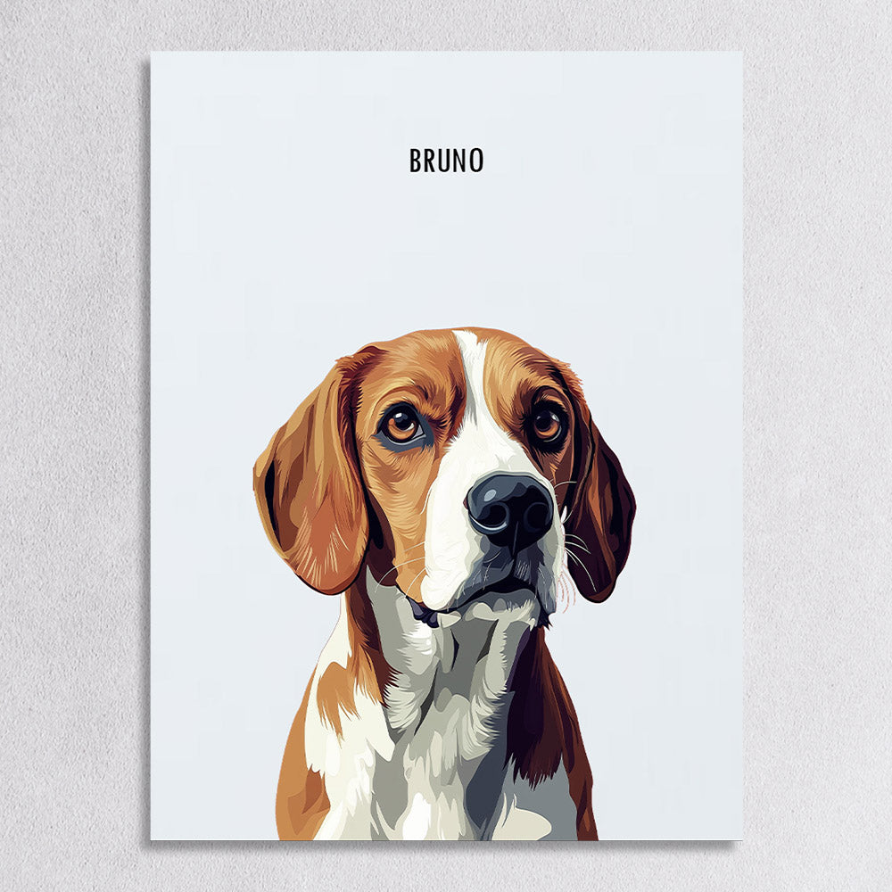 Custom Modern Dog Portrait